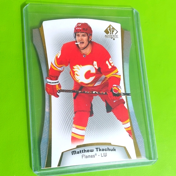 Matthew Tkachuk SP Authentic Die-Cut # DC-12 NHL Team Calgary Flames - Picture 1 of 2